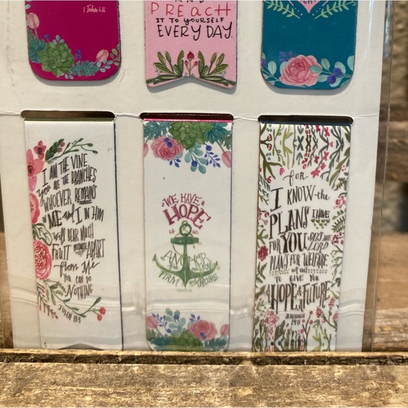Religious Magnetic Bookmarks S/6, Hope Bookmark, Rejoice Always Grace Upon Grace - Picture 10 of 10